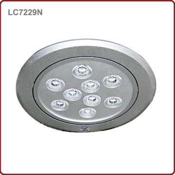 Coupez le trou 120mm 9 * 3W CE LED plafonnier vers le bas pour la bijouterie (LC7229N)